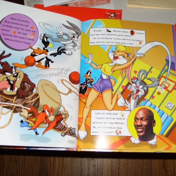 MICHAEL JORDAN BUGS BUNNY SPACE JAM BOOK - Picture 8 of 16